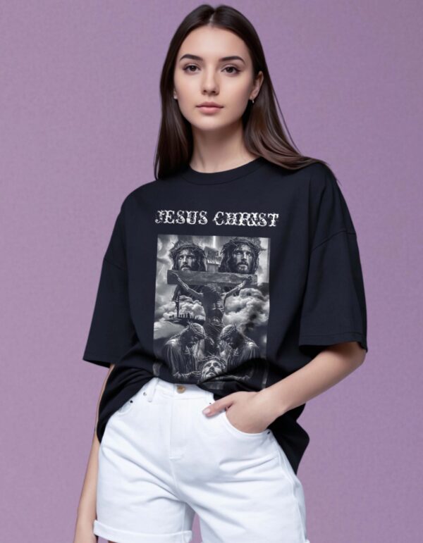 black oversized tees
