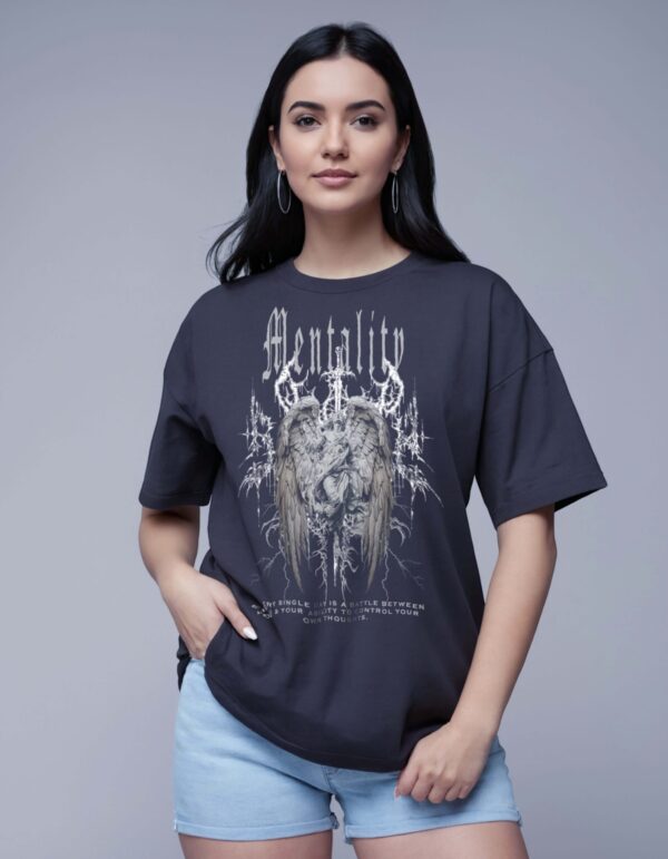 black oversized tees